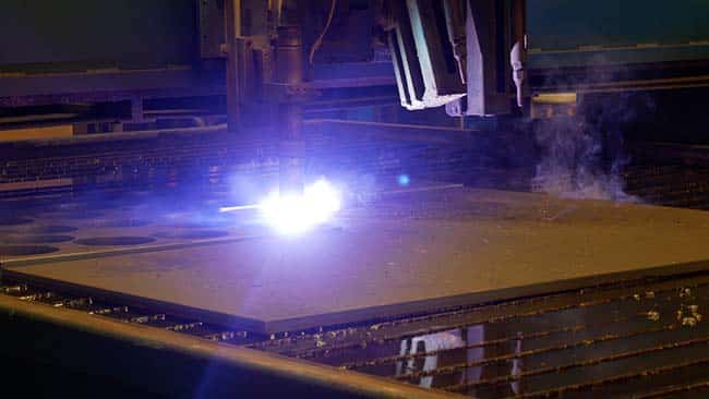 LBI's plasma cutter in action